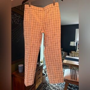 Ann Taylor Tweed Plaid cropped trousers - Cream and Black